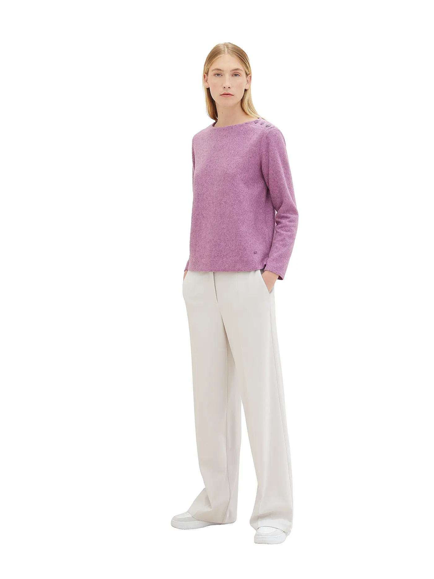 TOM TAILOR | Sweater | lila